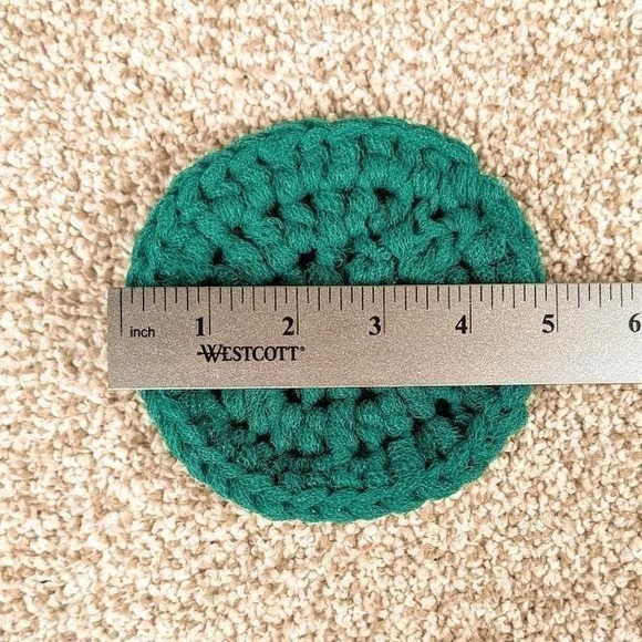 Green Nylon Pot Scrubber Scourer cleaning kitchen bathroom garage - Picture 3 of 3